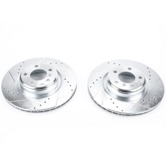 Kies-Motorsports PowerStop Power Stop 14-16 BMW 228i Rear Evolution Drilled & Slotted Rotors - Pair