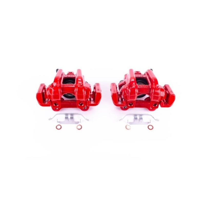 Kies-Motorsports PowerStop Power Stop 14-16 BMW 228i Rear Red Calipers w/Brackets - Pair