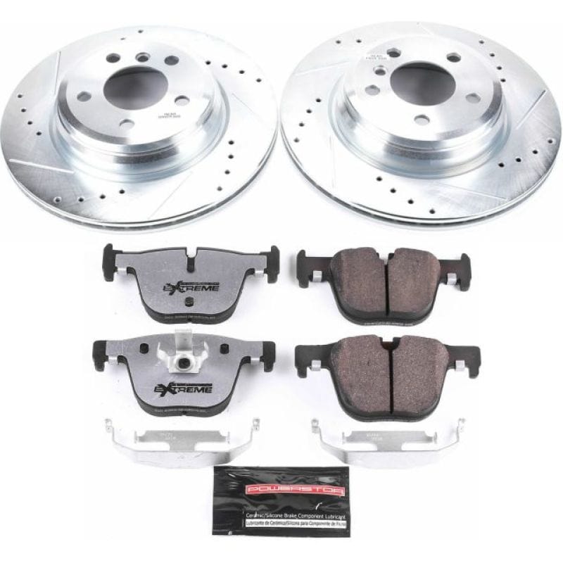 Kies-Motorsports PowerStop Power Stop 15-16 BMW 328i xDrive Rear Z26 Street Warrior Brake Kit