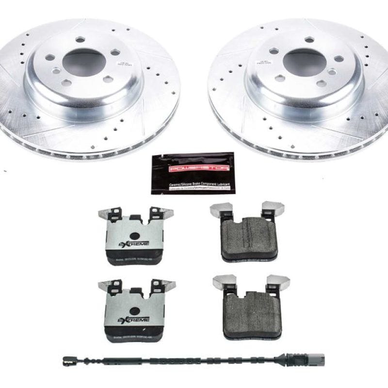 Kies-Motorsports PowerStop Power Stop 16-18 BMW 320i xDrive Rear Z26 Street Warrior Brake Kit