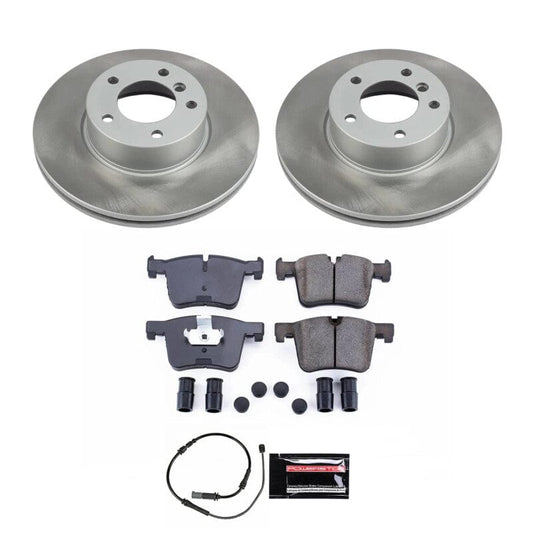 Kies-Motorsports PowerStop Power Stop 17-20 BMW 430i xDrive Gran Coupe Front Semi-Coated Rotor Kit