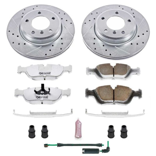 Kies-Motorsports PowerStop Power Stop 2000 BMW 323i Front Z26 Street Warrior Brake Kit