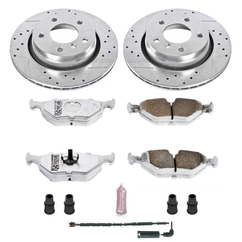 Kies-Motorsports PowerStop Power Stop 2000 BMW 323i Rear Z26 Street Warrior Brake Kit