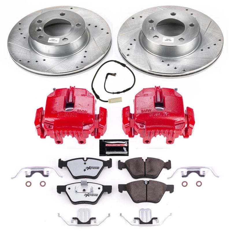 Kies-Motorsports PowerStop Power Stop 2006 BMW 325i Front Z26 Street Warrior Brake Kit w/Calipers