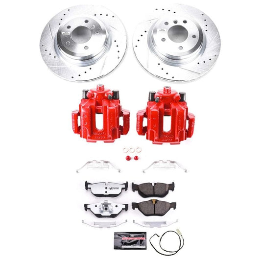 Kies-Motorsports PowerStop Power Stop 2006 BMW 325i Rear Z26 Street Warrior Brake Kit w/Calipers