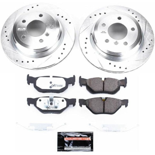 Kies-Motorsports PowerStop Power Stop 2006 BMW 325xi Rear Z26 Street Warrior Brake Kit