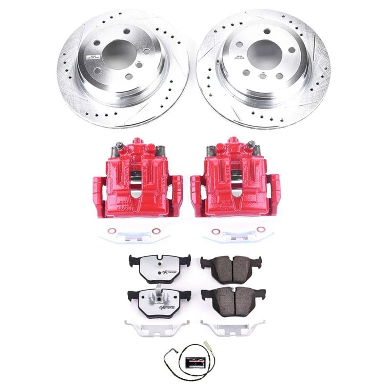 Kies-Motorsports PowerStop Power Stop 2006 BMW 325xi Rear Z26 Street Warrior Brake Kit w/Calipers