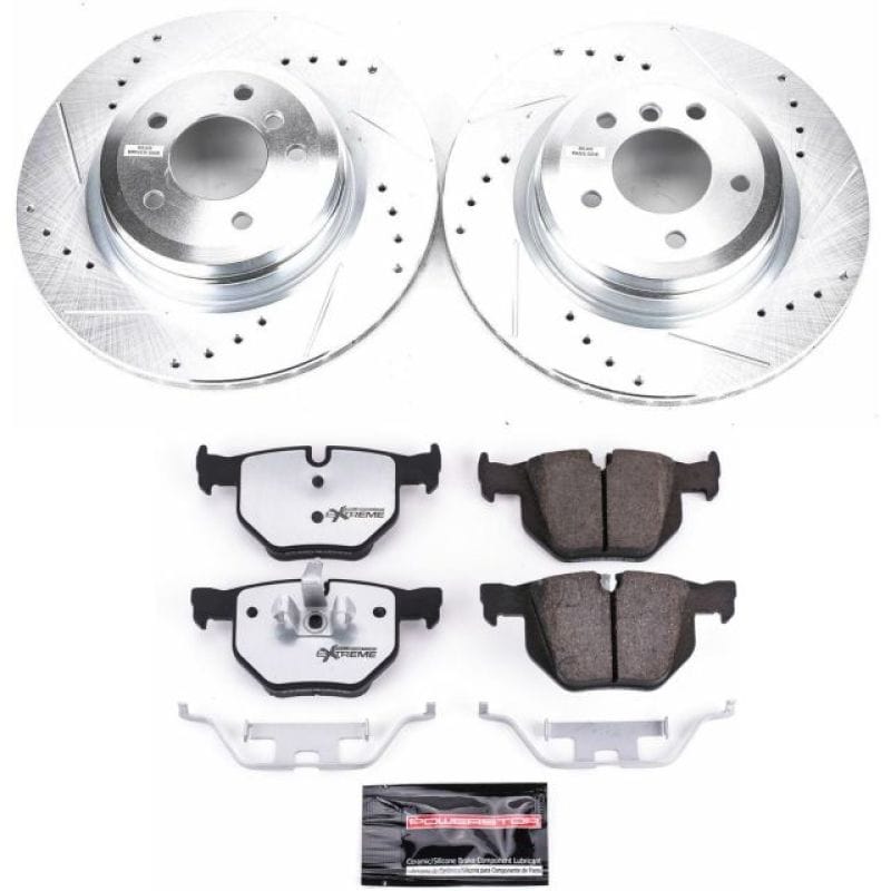 Kies-Motorsports PowerStop Power Stop 2006 BMW 330i Rear Z26 Street Warrior Brake Kit