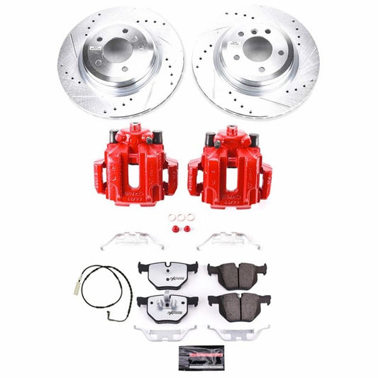 Kies-Motorsports PowerStop Power Stop 2006 BMW 330i Rear Z26 Street Warrior Brake Kit w/Calipers