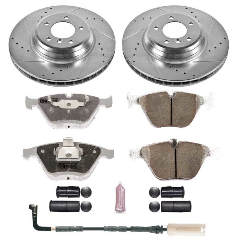 Kies-Motorsports PowerStop Power Stop 2009 BMW 335i xDrive Front Z26 Street Warrior Brake Kit