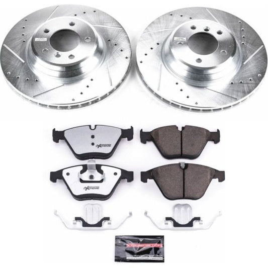 Kies-Motorsports PowerStop Power Stop 2011 BMW 335d Front Z26 Street Warrior Brake Kit