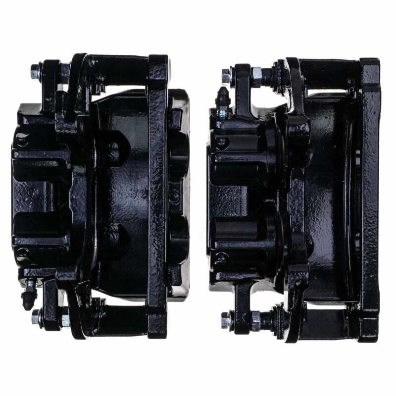 Kies-Motorsports PowerStop Power Stop 2014 Chrysler 200 Front Black Caliper - Pair w/Bracket