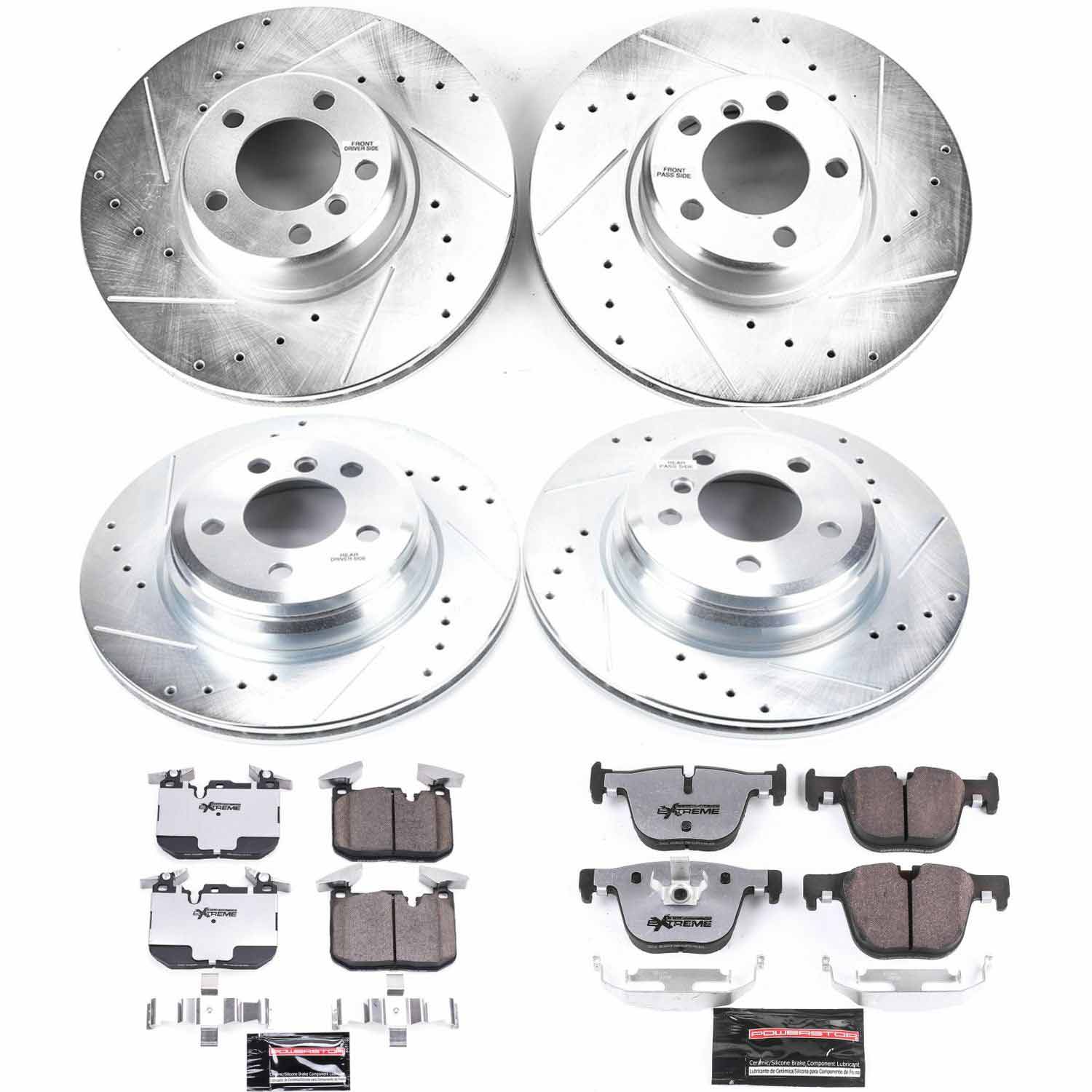 Kies-Motorsports PowerStop Power Stop 2016 BMW 328i xDrive Front & Rear Z26 Street Warrior Brake Kit