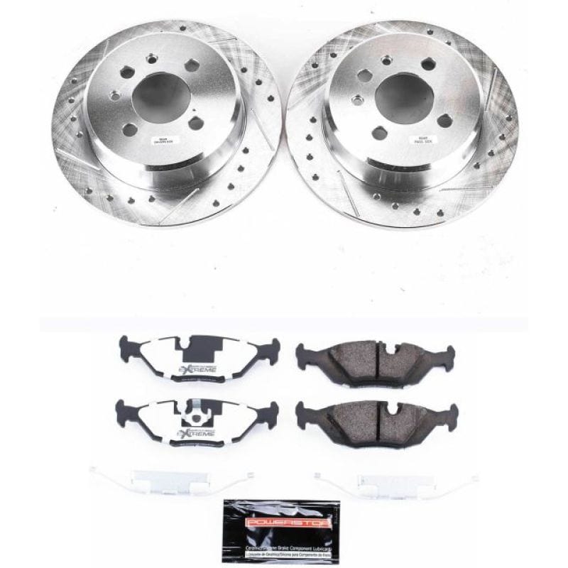 Kies-Motorsports PowerStop Power Stop 91-92 BMW 318i Rear Z26 Street Warrior Brake Kit