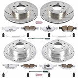 Kies-Motorsports PowerStop Power Stop 92-98 BMW 318i Front & Rear Z26 Street Warrior Brake Kit