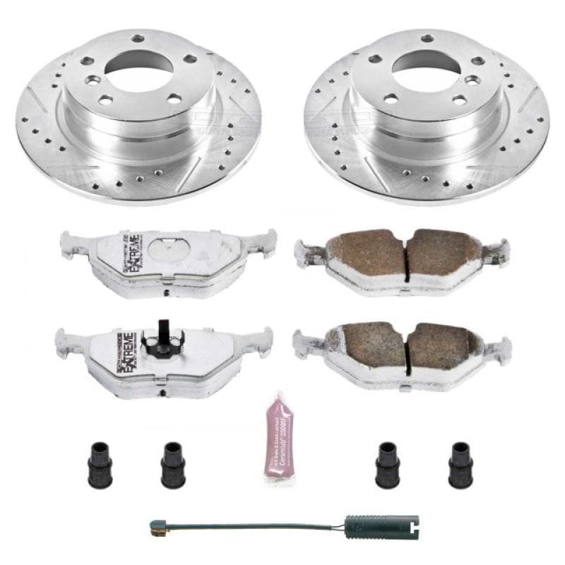 Kies-Motorsports PowerStop Power Stop 92-98 BMW 318i Rear Z26 Street Warrior Brake Kit