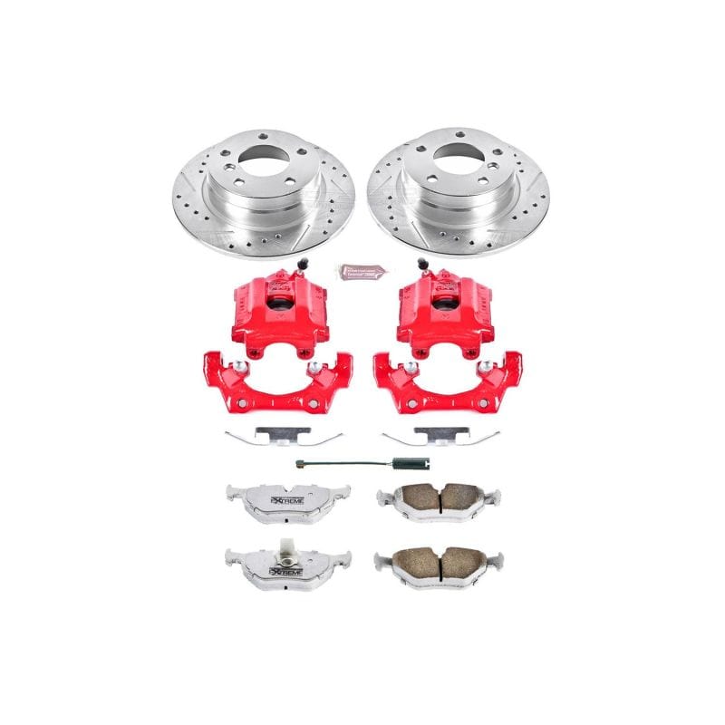 Kies-Motorsports PowerStop Power Stop 92-98 BMW 318i Rear Z26 Street Warrior Brake Kit w/Calipers