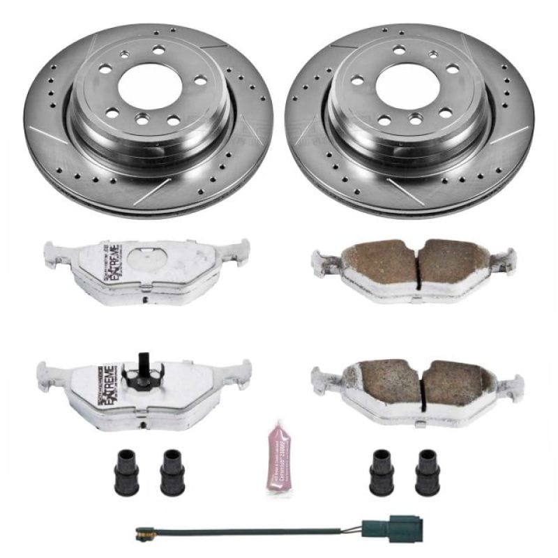 Kies-Motorsports PowerStop Power Stop 94-95 BMW 540i Rear Z26 Street Warrior Brake Kit