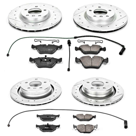 Kies-Motorsports PowerStop Power Stop 95-99 BMW M3 Front & Rear Z23 Evolution Sport Brake Kit