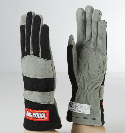 Kies-Motorsports Racequip RaceQuip Black 1-Layer SFI-1 Glove - Large