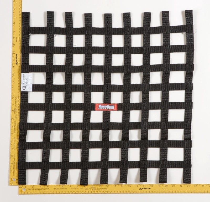 Kies-Motorsports Racequip RaceQuip Black 24 X 24 SFI Ribbon Net