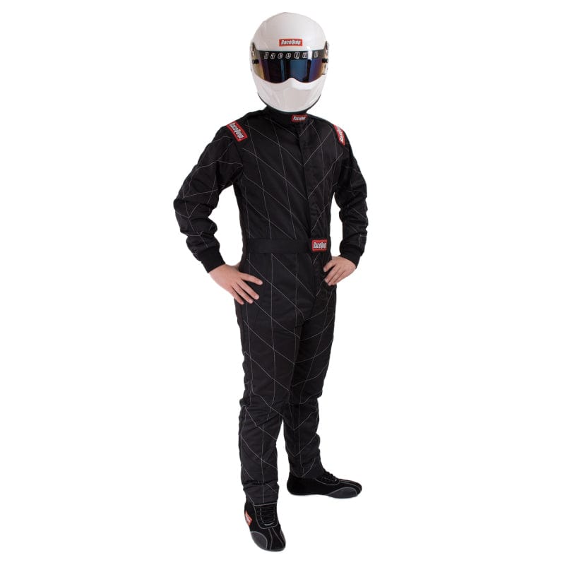 Kies-Motorsports Racequip RaceQuip Black Chevron-5 Suit SFI-5 - Large