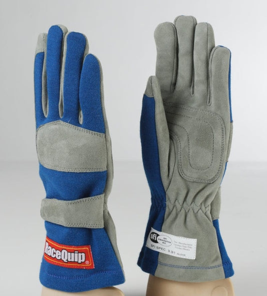 Kies-Motorsports Racequip RaceQuip Blue 1-Layer SFI-1 Glove - Small