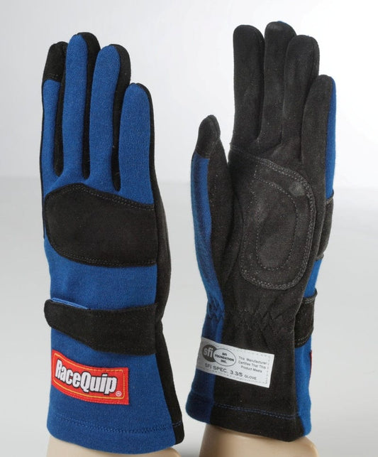 Kies-Motorsports Racequip RaceQuip Blue 2-Layer SFI-5 Glove - Large