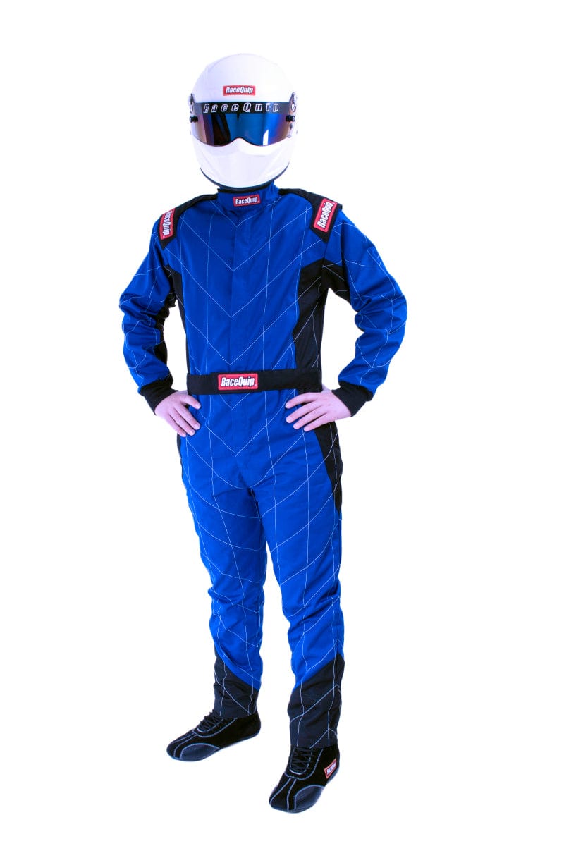 Kies-Motorsports Racequip RaceQuip Blue Chevron-1 Suit - SFI-1 2XL