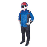 Kies-Motorsports Racequip RaceQuip Blue Chevron-5 Jacket SFI-5 - Medium