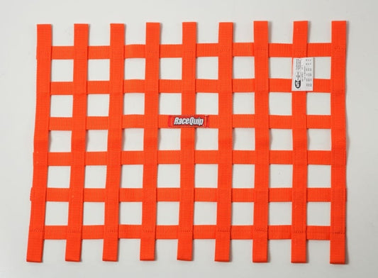 Kies-Motorsports Racequip RaceQuip Orange 18in H x 24W SFI Ribbon Window Net