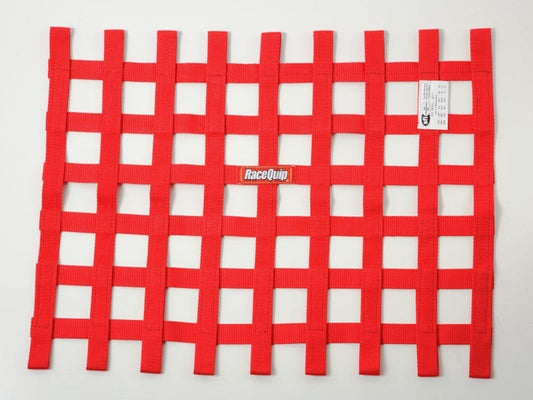 Kies-Motorsports Racequip RaceQuip Red 18in H x 24W SFI Ribbon Window Net