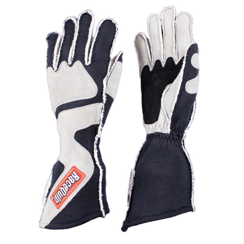 Kies-Motorsports Racequip RaceQuip SFI-5 Gray/Black Large Outseam Angle Cut Glove