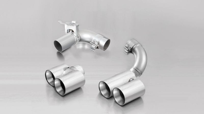 Kies-Motorsports Remus Remus 2012 BMW 3 Series F30 LCI Sedan / F31 LCI Touring Chrome 76mm Straight Cut Tail Pipe Set