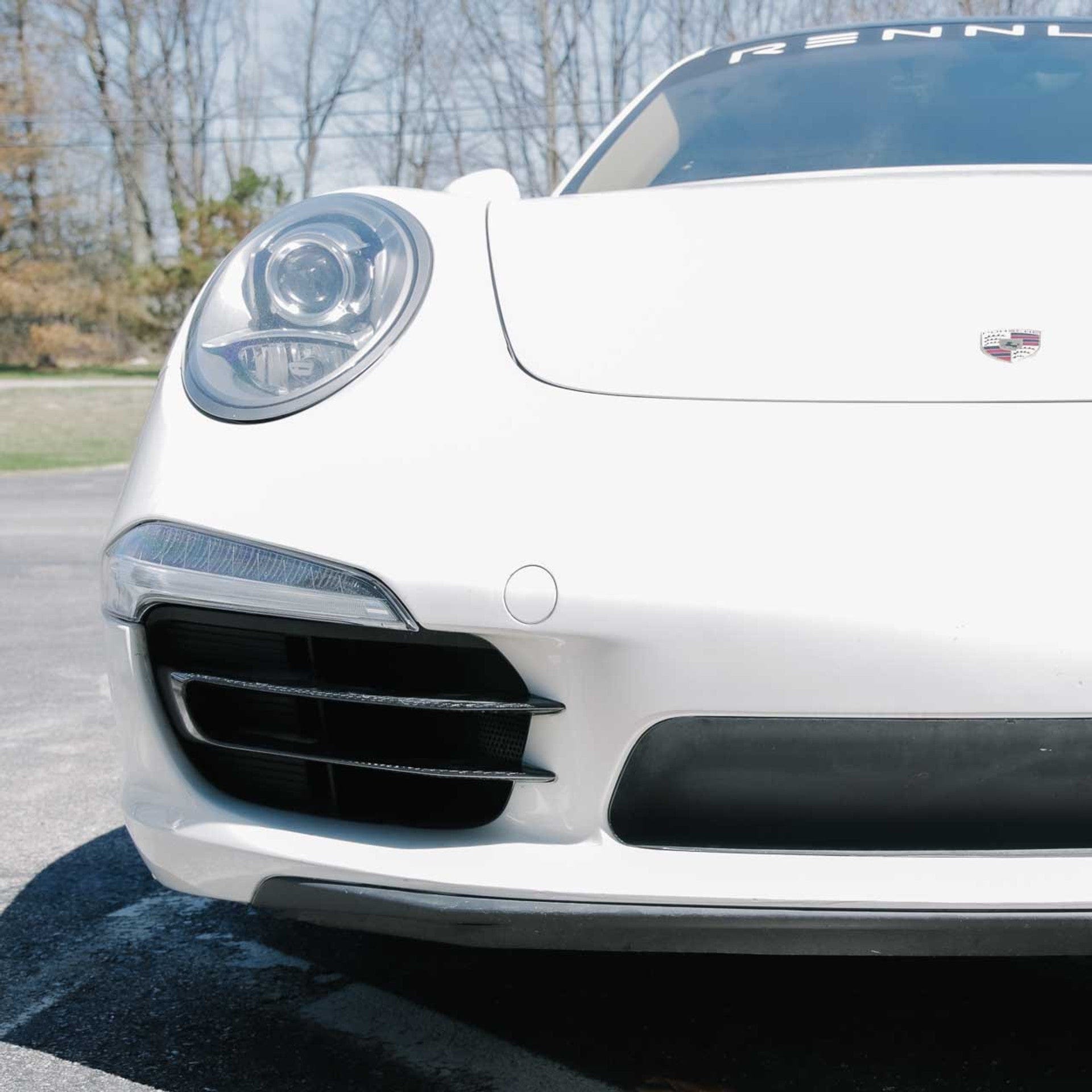 Kies-Motorsports Rennline Porsche 991.1 / Carrera CARBON FIBER FRONT AIR DUCT SPLITTERS