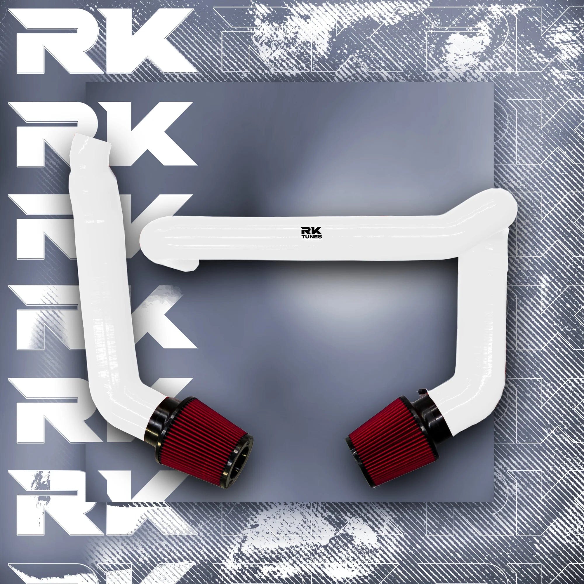 Kies-Motorsports RK TUNES BMW Front Mount Intakes for 2020+ G80 | G82 | G83 | G87 M2 | M3 | M4 | S58 White / Red