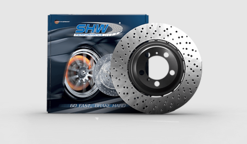 Kies-Motorsports SHW Performance SHW 14-19 Porsche 911 GT3 4.0L w/o Ceramic Brake Right Front Drill-Dimp LW Brake Rotor (99135140681)