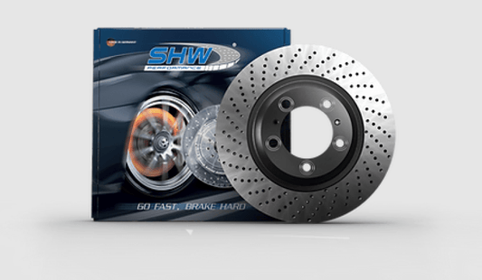 Kies-Motorsports SHW Performance SHW 17-18 Porsche 718 Boxster 2.0L w/o Ceramic Brakes Rear Drilled MB Brake Rotor (98735240101)