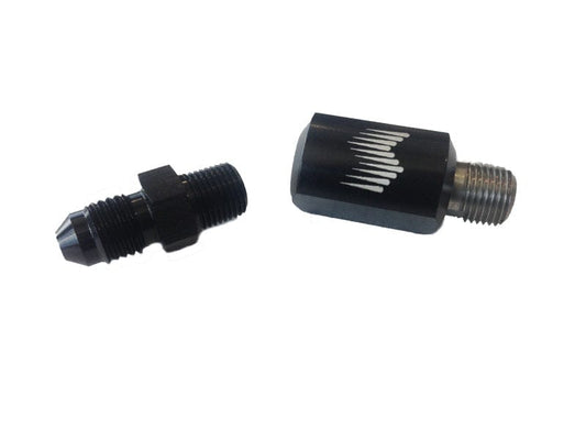 Kies-Motorsports Snow Performance Snow Performance 1/8in NPT Female to 4AN Male Low Profile Straight Nozzle Holder