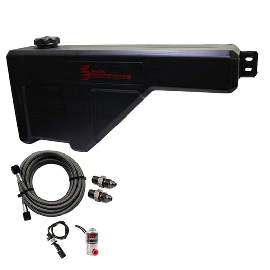 Kies-Motorsports Snow Performance Snow Performance Water Tank Upgrade 10gal (w/Braided SS Line/Brackets/Solenoid/4AN Fittings)