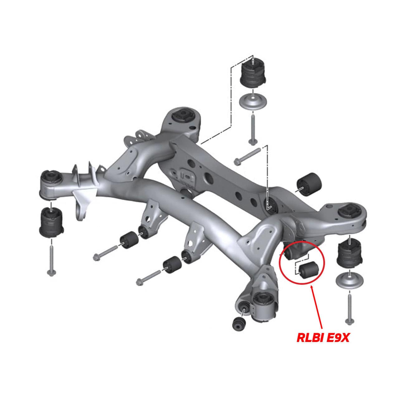 Kies-Motorsports SPL Parts SPL Parts 06-13 BMW E80/E82/E82M / 06-13 BMW E90/E91/E92/E93 Rear Lower Control Arm Inner Bushing