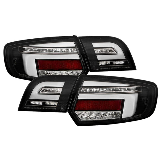 Kies-Motorsports SPYDER Spyder 03-08 Audi A3 Full LED Tail Lights - Black (ALT-YD-AA303-LED-BK)