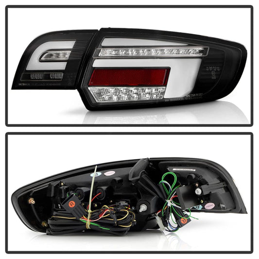 Kies-Motorsports SPYDER Spyder 03-08 Audi A3 Full LED Tail Lights - Black (ALT-YD-AA303-LED-BK)