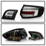 Kies-Motorsports SPYDER Spyder 03-08 Audi A3 Full LED Tail Lights - Black (ALT-YD-AA303-LED-BK)