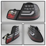 Kies-Motorsports SPYDER Spyder 04-06 BMW E46 2Dr (Coupe ONLY No Conv.) Lgtbar Styl LED Tail Lghts Blk ALT-YD-BE4604-LBLED-BK