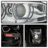 Kies-Motorsports SPYDER Spyder 08-10 BMW F92 3 Series Proj Headlight - High Beam H3 DRL LED - Chrome - PRO-YD-BMWE9208-DRL-C