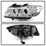 Kies-Motorsports SPYDER Spyder 09-12 BMW E90 3-Series 4DR Projector Headlights Halogen - LED - Chrome - PRO-YD-BMWE9009-C