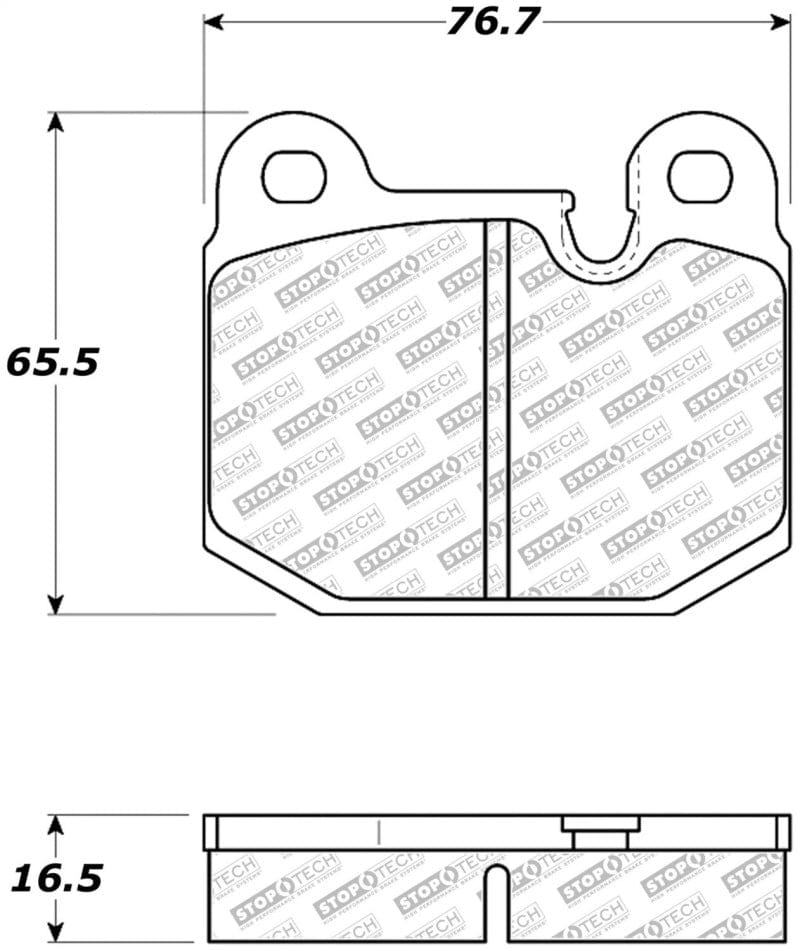 Kies-Motorsports Stoptech StopTech 08-11 Tesla Roadster Street Select Front Brake Pads