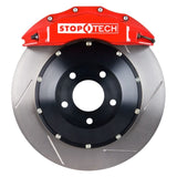 Kies-Motorsports Stoptech StopTech BBK 08+ BMW 135i Front 355x32 Red ST-40 Calipers Slotted Rotors Pads and SS Lines