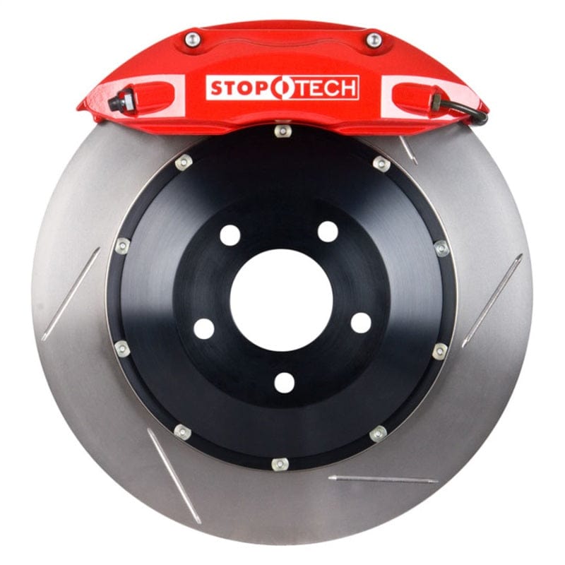 Kies-Motorsports Stoptech StopTech BBK 95-99 BMW M3 (E36) / 98-02 MZ3 Coupe/Roadster Front 4 Piston 332x32 Red Slotted Rotors